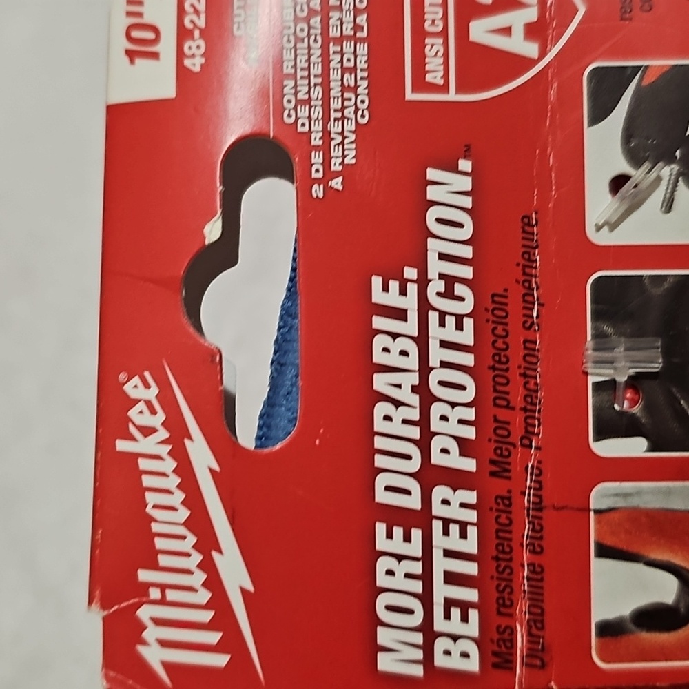 Milwaukee 10" XL Nitrile Dipped Cut Level 2 Smartswipe Work Gloves New - Picture 8 of 13